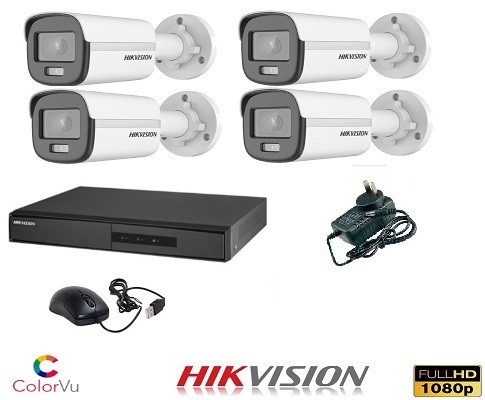 Kit Hikvision 8+4 ColorVu